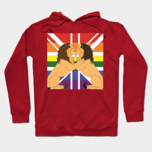 I promote the LGBT community in England with gay lions Hoodie